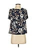 Veronica M. Blue Short Sleeve Blouse Size XS - photo 1