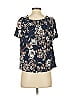Veronica M. Blue Short Sleeve Blouse Size XS - photo 2