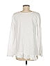 Dylan 100% Cotton White Long Sleeve Top Size M - photo 2