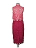 ML Monique Lhuillier 100% Polyester Pink Cocktail Dress Size 6 - photo 2