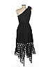 ML Monique Lhuillier 100% Polyester Black Cocktail Dress Size 6 - photo 2