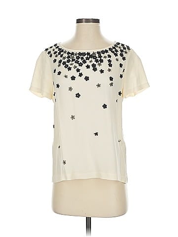 J.Crew Collection Short Sleeve Silk Top (view 1)