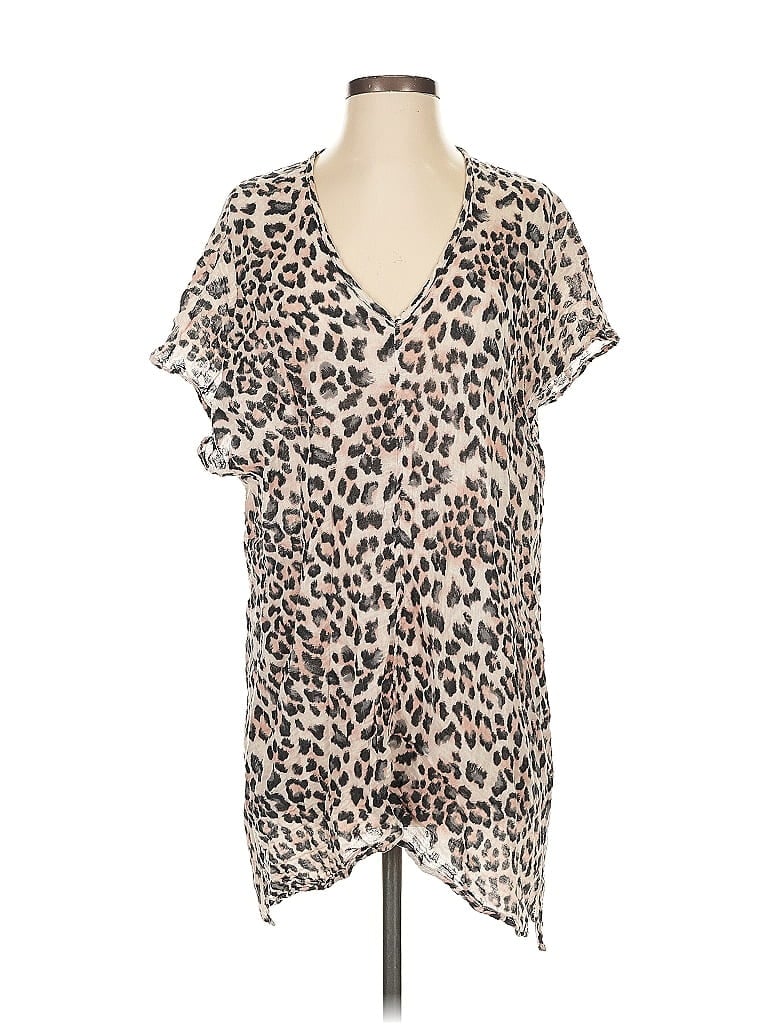 Pre-owned Felicite Short Sleeve T-shirt In Brown