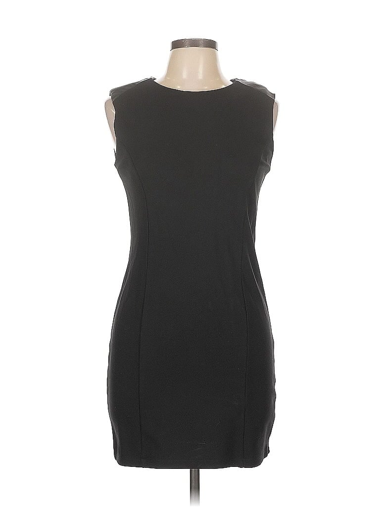 Pre-owned Zara Basic Casual Dress In Black