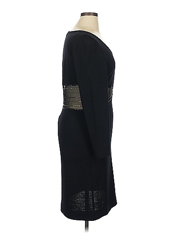 St. John by Marie Gray Black Cocktail Dress Size 14