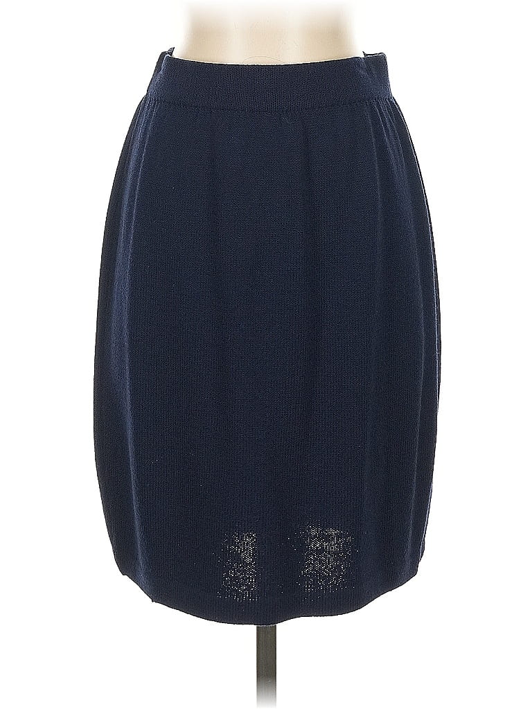 St. John Collection Solid Blue Formal Skirt Size 4 - photo 1
