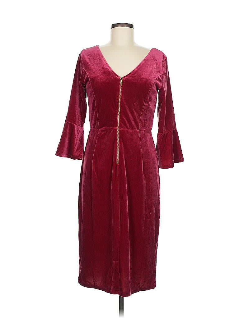 Crown & Ivy Burgundy Cocktail Dress Size 8 - photo 1