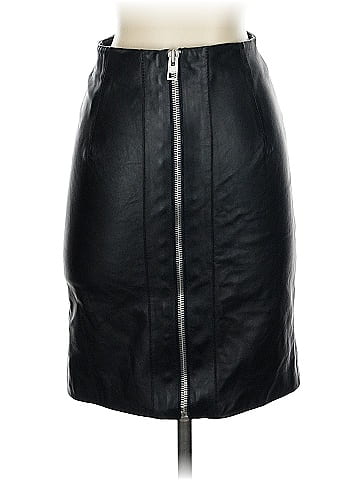 ALLSAINTS Spitalfields Leather Skirt (view 2)