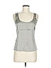 Armani Collezioni Silver Sleeveless Silk Top Size 8 - photo 1