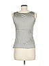 Armani Collezioni Silver Sleeveless Silk Top Size 8 - photo 2