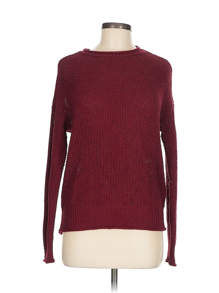 Pre-owned Jessica Simpson Pullover Sweater In Burgundy