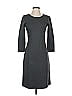 Armani Exchange Solid Gray Casual Dress Size S - photo 1