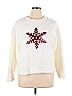 Venus 100% Polyester Stars White Pullover Sweater Size XL - photo 1