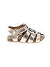 Wonder Nation Metallic Gold Silver Sandals Size 4 (baby) - photo 1