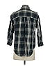 Madewell 100% Cotton Plaid Black 3/4 Sleeve Button-Down Shirt Size S - photo 2