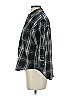 Madewell 100% Cotton Plaid Black 3/4 Sleeve Button-Down Shirt Size S - photo 5