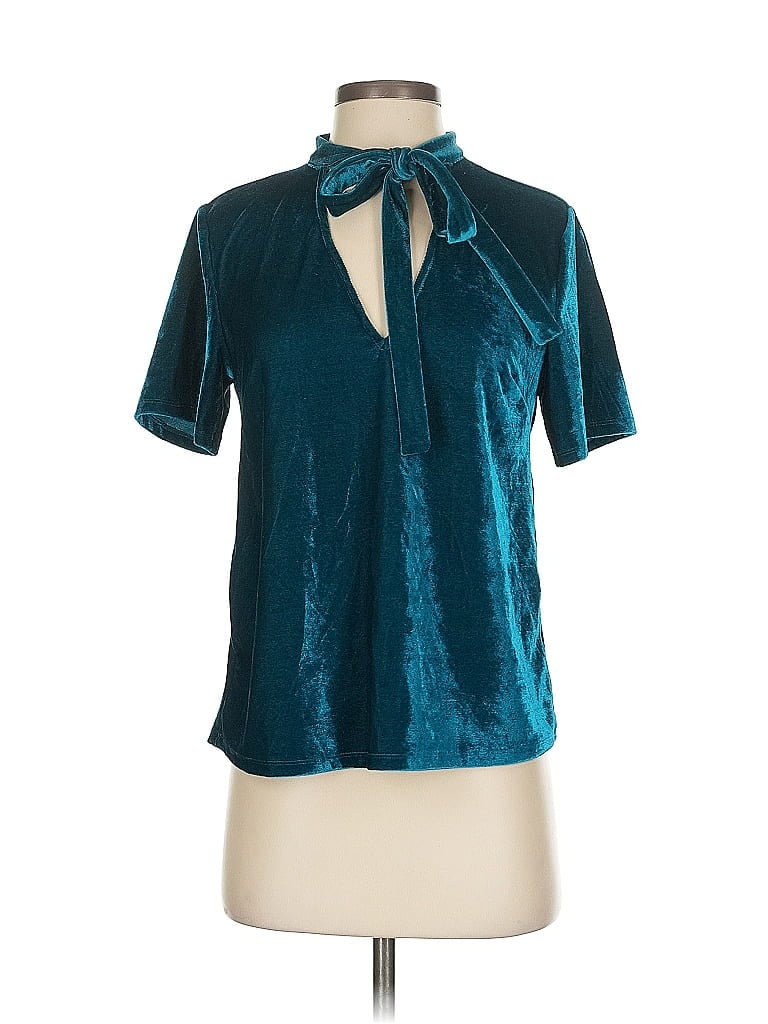 Pre-owned Sunday In Brooklyn Short Sleeve Blouse In Blue