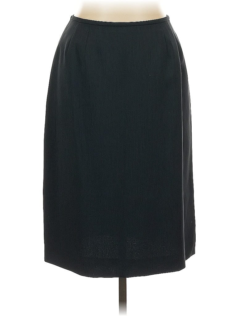 Kasper Solid Black Formal Skirt Size 10 - photo 1