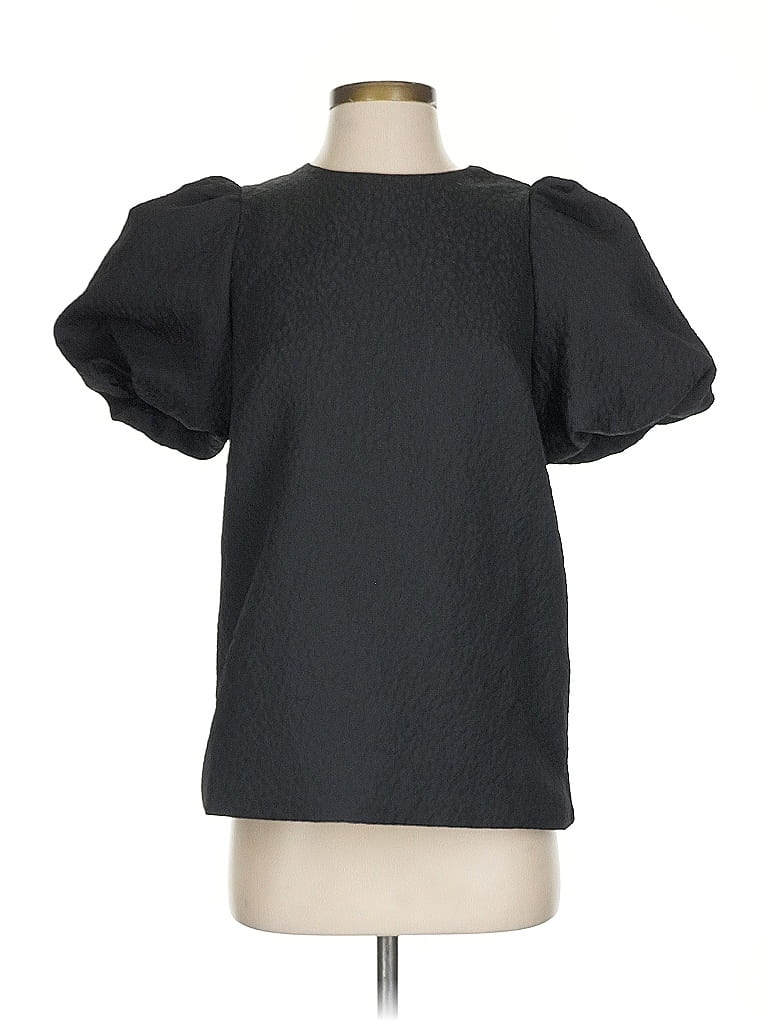 Pomander Place 100% Polyester Black Short Sleeve Blouse Size S - photo 1