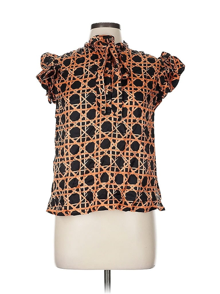 Click to view more detailed imagery on our partner's website Pre-owned Assorted Brands Short Sleeve Blouse In Orange