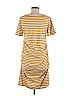 Hill House 100% Cotton Stripes Yellow Casual Dress Size M - photo 2