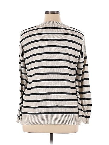 Jacqui-E Pullover Sweater (view 2)