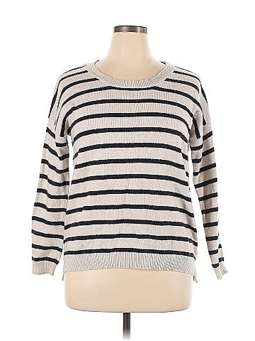 Jacqui-E Pullover Sweater (view 1)