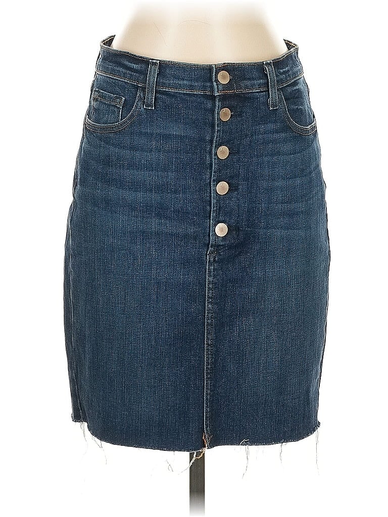 J Brand Blue Denim Skirt Size 27 waist - photo 1