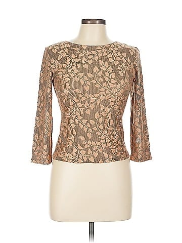 Hanky Panky Brown Leaf Patterned Top (view 1)