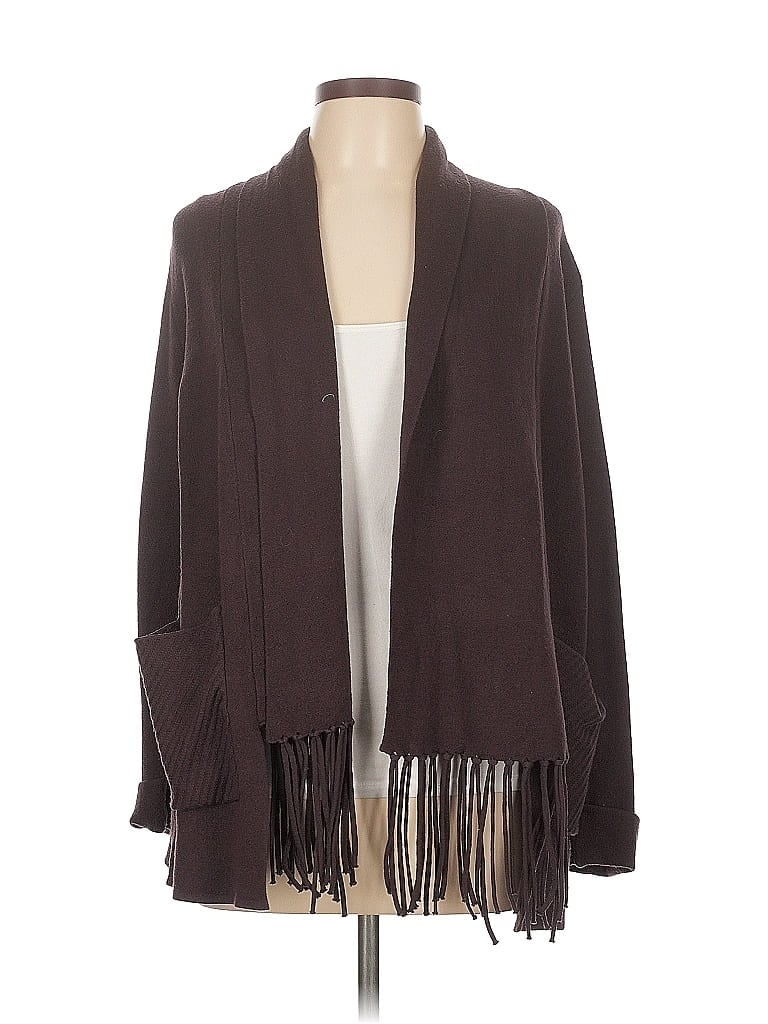 Pre-owned M Magaschoni Cardigan Sweater In Brown