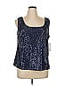 Alex Evenings Silver Sleeveless Top Size 1X - photo 1