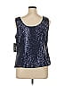 Alex Evenings Silver Sleeveless Top Size 1X - photo 2