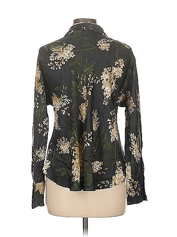 Vince. Long Sleeve Silk Top (view 2)