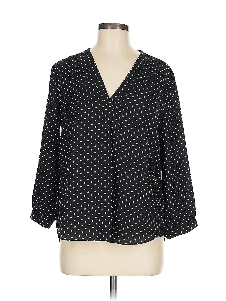 Pre-owned Vince Camuto 3/4 Sleeve Blouse In Black