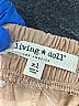 Living Doll 100% Polyester Paisley Gold Shorts Size XL - photo 3