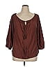 Eva Mendes by New York & Company Brown 3/4 Sleeve Blouse Size XL - photo 1