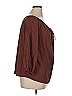 Eva Mendes by New York & Company Brown 3/4 Sleeve Blouse Size XL - photo 3