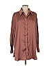 Entro 100% Polyester Brown Long Sleeve Blouse Size M - photo 1