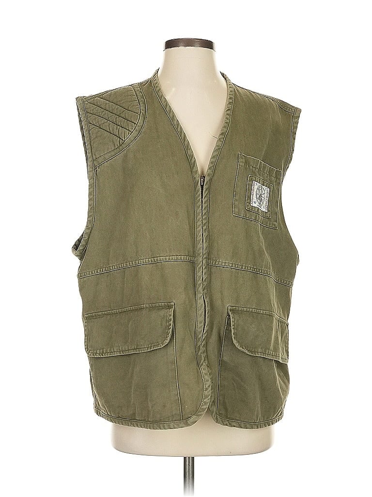 Carlisle 100% Cotton Graphic Green Vest Size S - photo 1