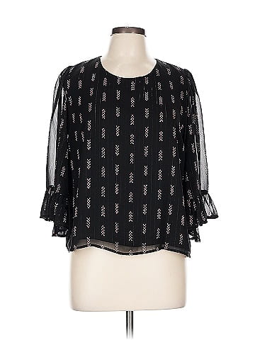 Aqua 3/4 Sleeve Blouse (view 1)