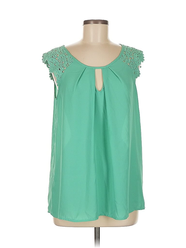 Pre-owned Naif Sleeveless Blouse In Green