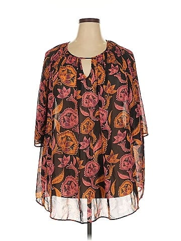 Roaman's 3/4 Sleeve Blouse (view 1)