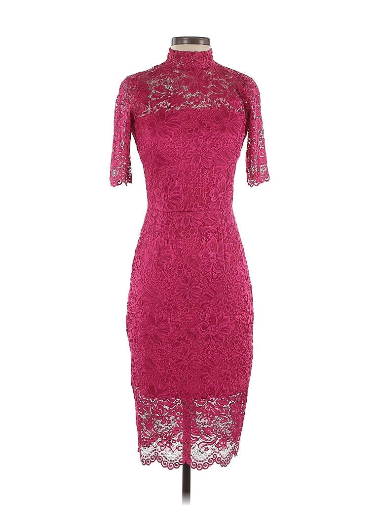 Alexia Admor Burgundy Pink Cocktail Dress Size XS - photo 1