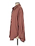 Entro 100% Polyester Brown Long Sleeve Blouse Size M - photo 5