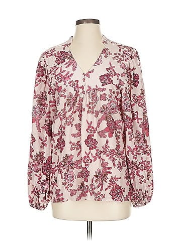 Elie Tahari Long Sleeve Silk Top (view 1)