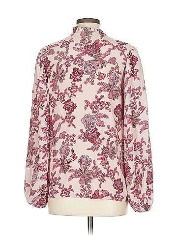 Elie Tahari Long Sleeve Silk Top (view 2)