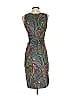 ETRO Paisley Gray Teal Cocktail Dress Size EU (IT) 40 / US 4 - photo 2
