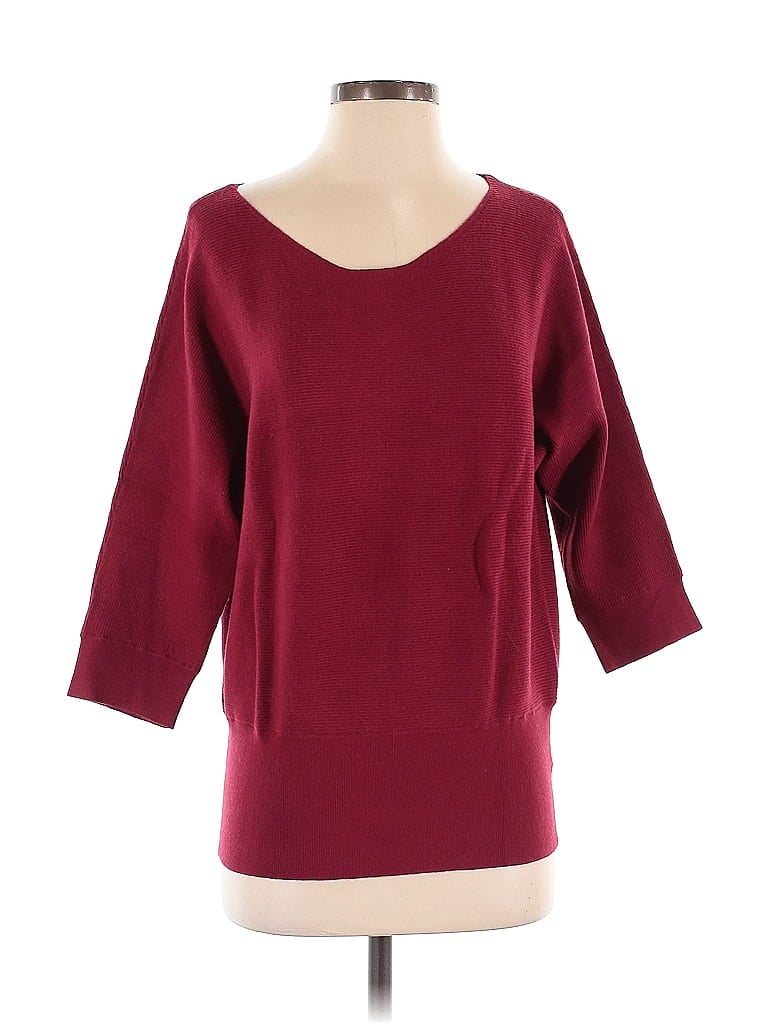 Pre-owned Assorted Brands Pullover Sweater In Burgundy