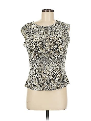Christie & Jill Brown Animal Print Sleeveless Top (view 1)