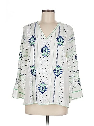 Ecru 3/4 Sleeve Blouse (view 1)